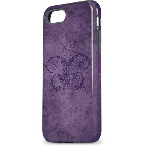 Brigid Ashwood Purple Damask Butterfly iPhone 7 Pro Case