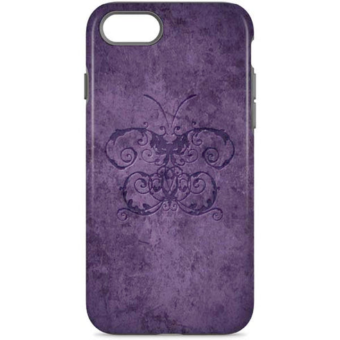 Brigid Ashwood Purple Damask Butterfly iPhone 8 Pro Case