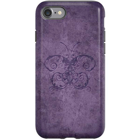 Brigid Ashwood Purple Damask Butterfly iPhone SE (2nd & 3rd Gen) Pro Case
