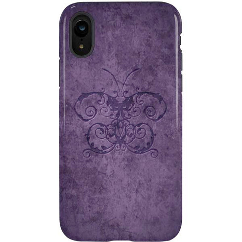 Brigid Ashwood Purple Damask Butterfly iPhone XR Pro Case