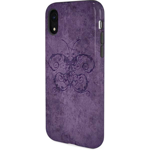 Brigid Ashwood Purple Damask Butterfly iPhone XR Pro Case