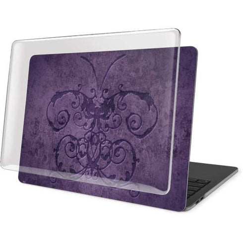 Brigid Ashwood Purple Damask Butterfly MacBook Pro 13in (2020) Case plus Skin