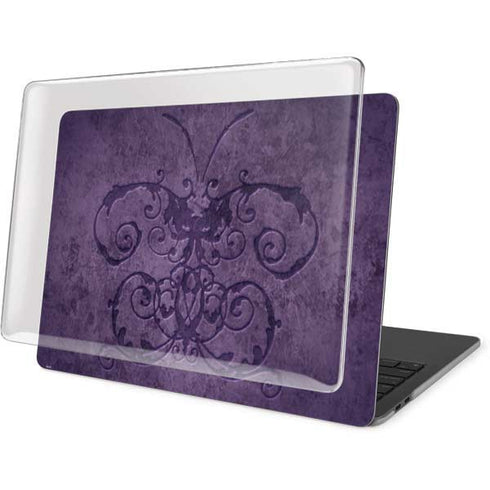 Brigid Ashwood Purple Damask Butterfly MacBook Pro 15in (2016-19) Case plus Skin