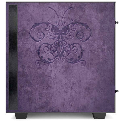 Brigid Ashwood Purple Damask Butterfly NZXT H510 Compact ATX Mid-Tower Case Skin