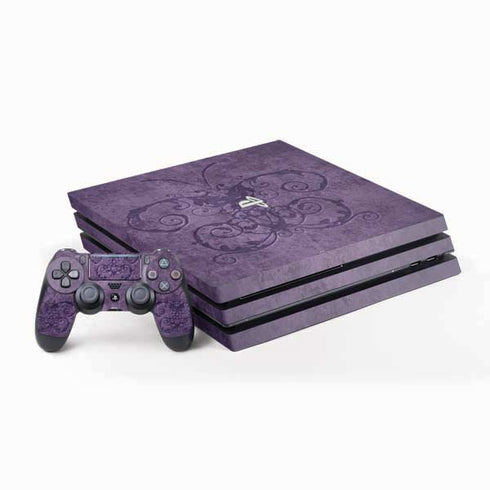 Brigid Ashwood Purple Damask Butterfly PS4 Pro Bundle Skin