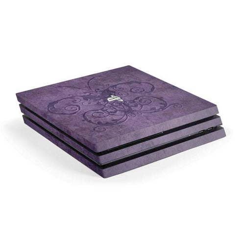 Brigid Ashwood Purple Damask Butterfly PS4 Pro Console Skin