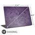 Brigid Ashwood Purple Damask Butterfly Universal Laptop 14in (11.4 x 8.2in) Skin