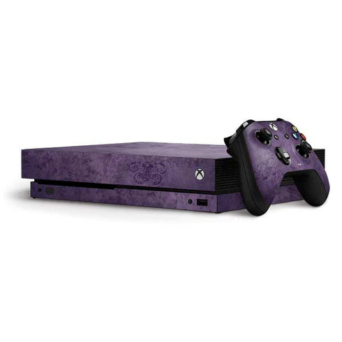 Brigid Ashwood Purple Damask Butterfly Xbox One X Bundle Skin