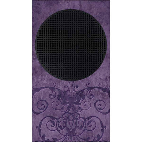 Brigid Ashwood Purple Damask Butterfly Xbox Series S Console Skin