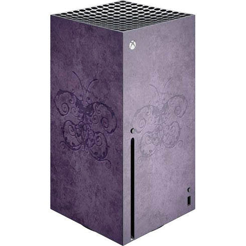 Brigid Ashwood Purple Damask Butterfly Xbox Series X Console Skin