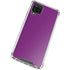 Purple Solid Galaxy A12 Clear Case