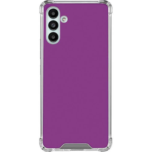 Purple Solid Galaxy A13 5G Clear Case