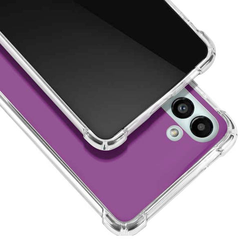 Purple Solid Galaxy A13 5G Clear Case