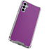 Purple Solid Galaxy A14 5G Clear Case