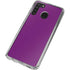 Purple Solid Galaxy A21 Clear Case