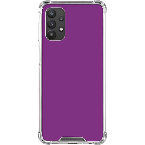 Purple Solid Galaxy A32 5G Clear Case