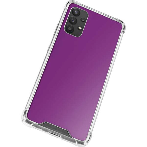 Purple Solid Galaxy A32 5G Clear Case