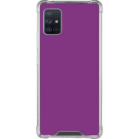 Purple Solid Galaxy A51 5G Clear Case