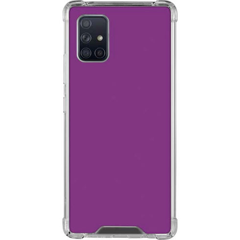 Purple Solid Galaxy A71 5G Clear Case