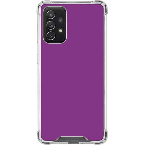 Purple Solid Galaxy A72 5G Clear Case