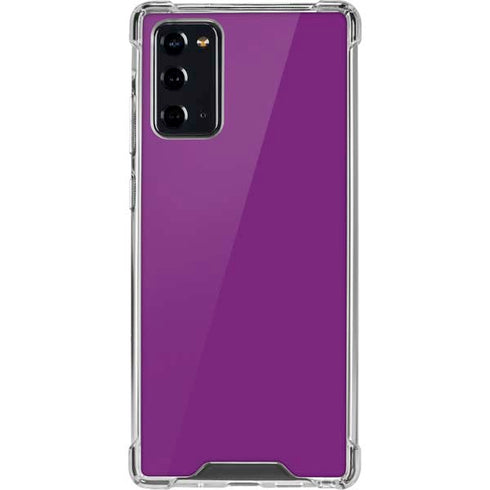 Purple Solid Galaxy Note20 5G Clear Case