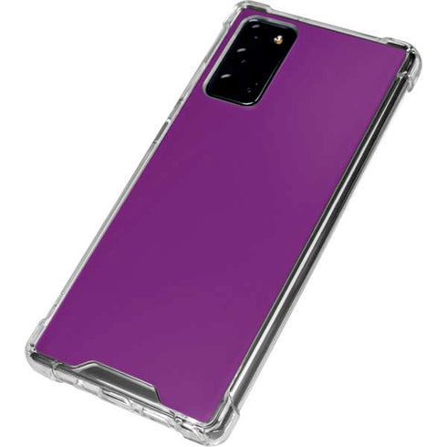 Purple Solid Galaxy Note20 5G Clear Case