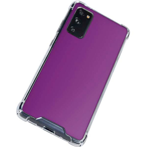 Purple Solid Galaxy S20 FE Clear Case