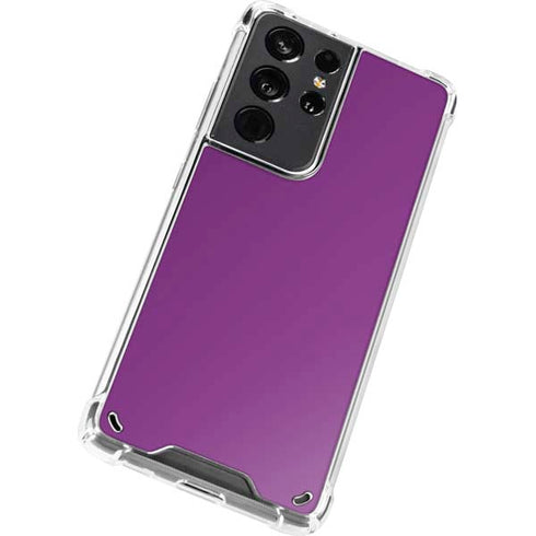 Purple Solid Galaxy S21 Ultra 5G Clear Case