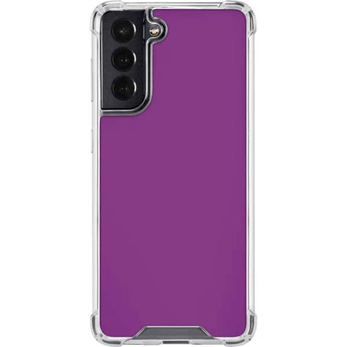 Purple Solid Galaxy S22 Clear Case