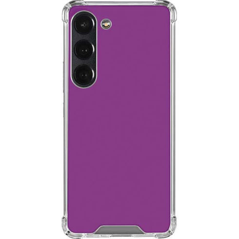 Purple Solid Galaxy S23 Clear Case