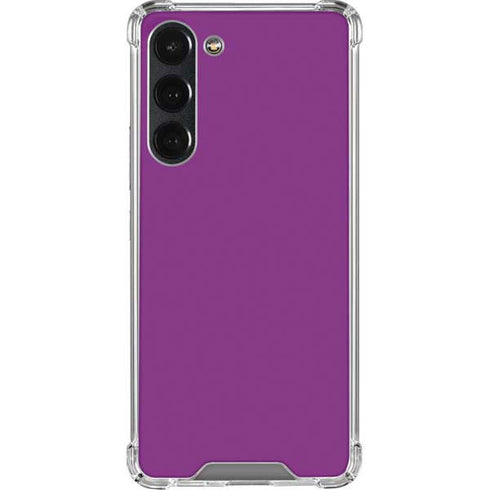 Purple Solid Galaxy S23 Plus Clear Case