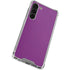 Purple Solid Galaxy S23 Plus Clear Case