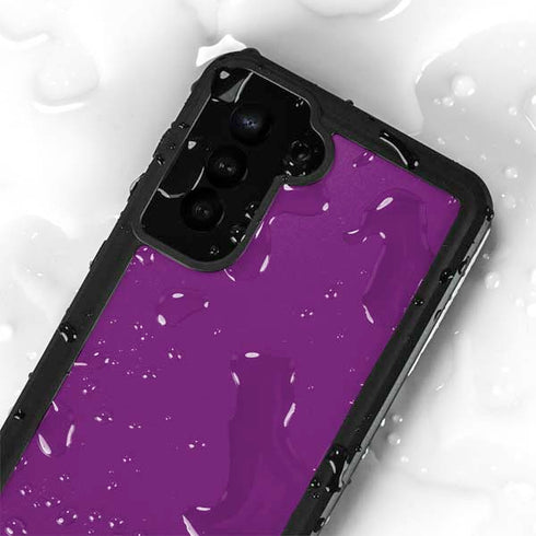Purple Solid Galaxy S23 Waterproof Case