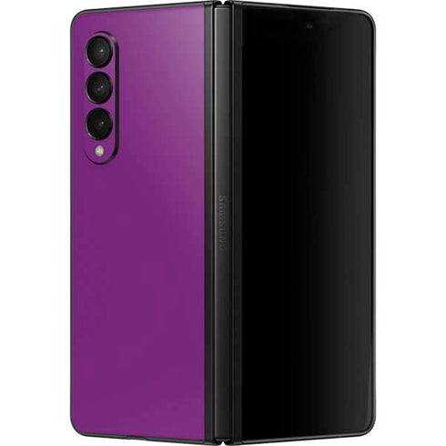 Purple Solid Galaxy Z Fold3 5G Skin