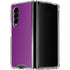 Purple Solid Galaxy Z Fold4 5G Clear Case
