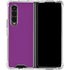 Purple Solid Galaxy Z Fold4 5G Clear Case