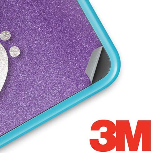Purple Glitter Musical Heart Nintendo 2DS XL (2017) Skin