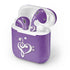 Purple Glitter Musical Heart Apple AirPods 2 Skin