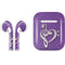 Purple Glitter Musical Heart Apple AirPods Skin