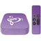 Purple Glitter Musical Heart Apple TV Skin