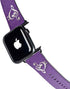 Purple Glitter Musical Heart Apple Watch Band 42-44mm