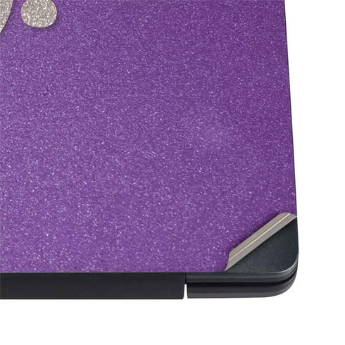 Purple Glitter Musical Heart Dell Vostro Skin