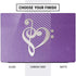 Purple Glitter Musical Heart Dell Vostro Skin