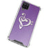 Purple Glitter Musical Heart Galaxy A12 Clear Case