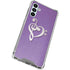 Purple Glitter Musical Heart Galaxy A13 5G Clear Case