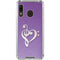 Purple Glitter Musical Heart Galaxy A30 Clear Case