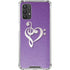 Purple Glitter Musical Heart Galaxy A32 5G Clear Case
