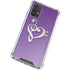 Purple Glitter Musical Heart Galaxy A32 5G Clear Case