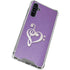 Purple Glitter Musical Heart Galaxy A54 5G Clear Case