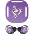 Purple Glitter Musical Heart Galaxy Buds Pro Skin